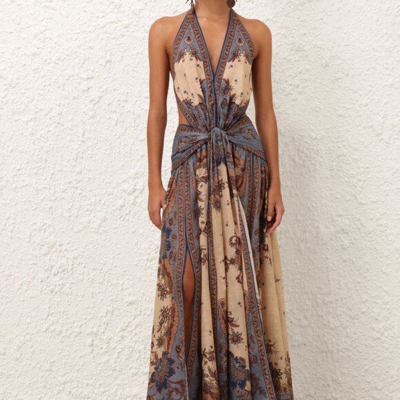 Ascension Plunge Halter Maxi - Picture 1 of 11